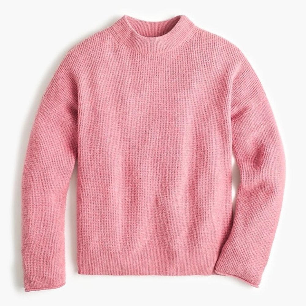 J Crew Point Sur Button Back Sweater